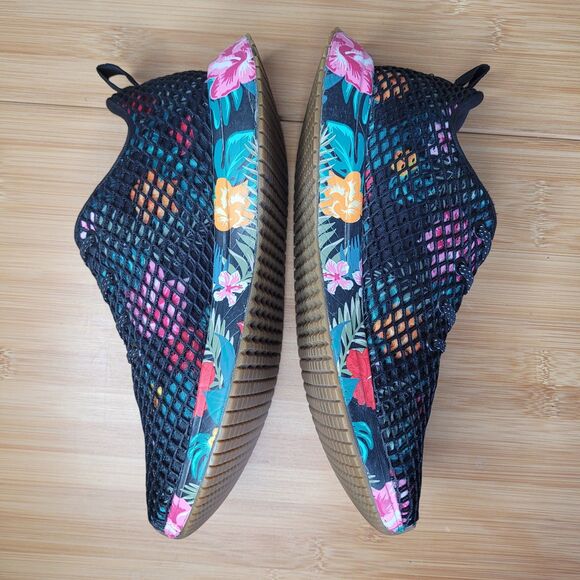 Nobull Floral Mesh Runner Midnight Tropical Men's 7.5 Womens 9 Trainers Sneakers - Picture 4 of 10